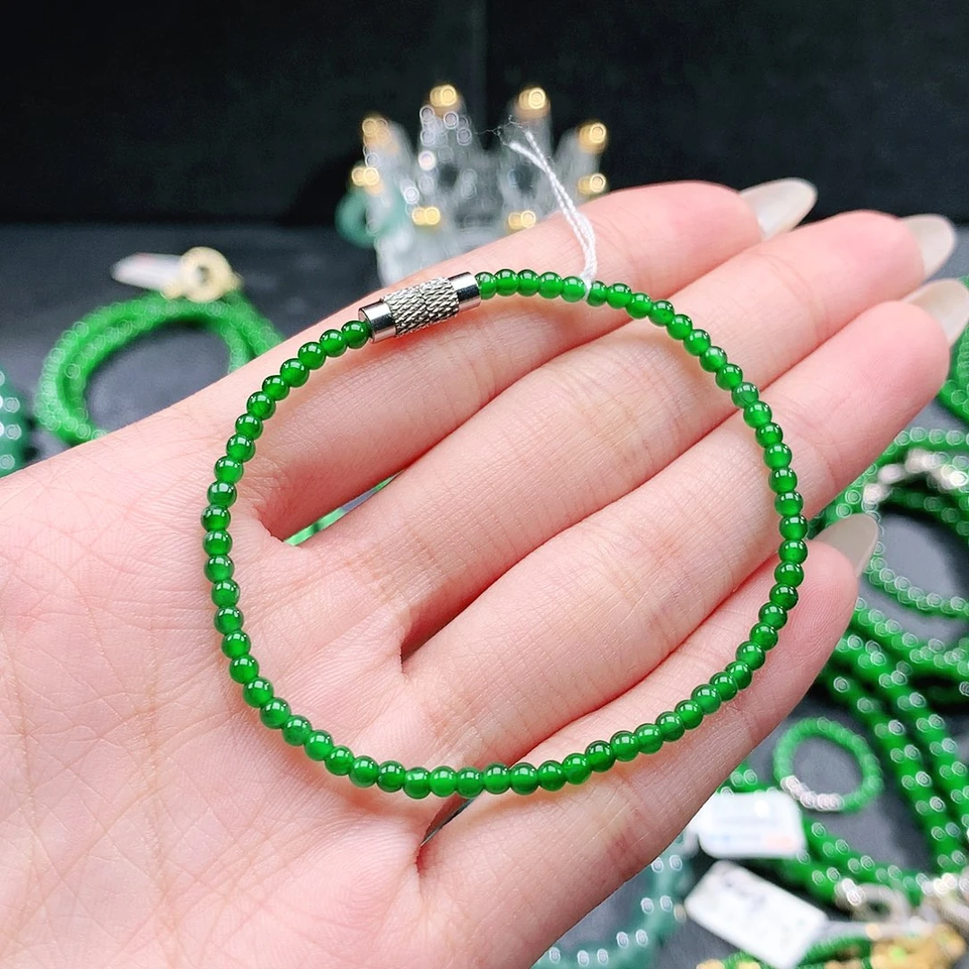 翡翠未镶嵌手串手链