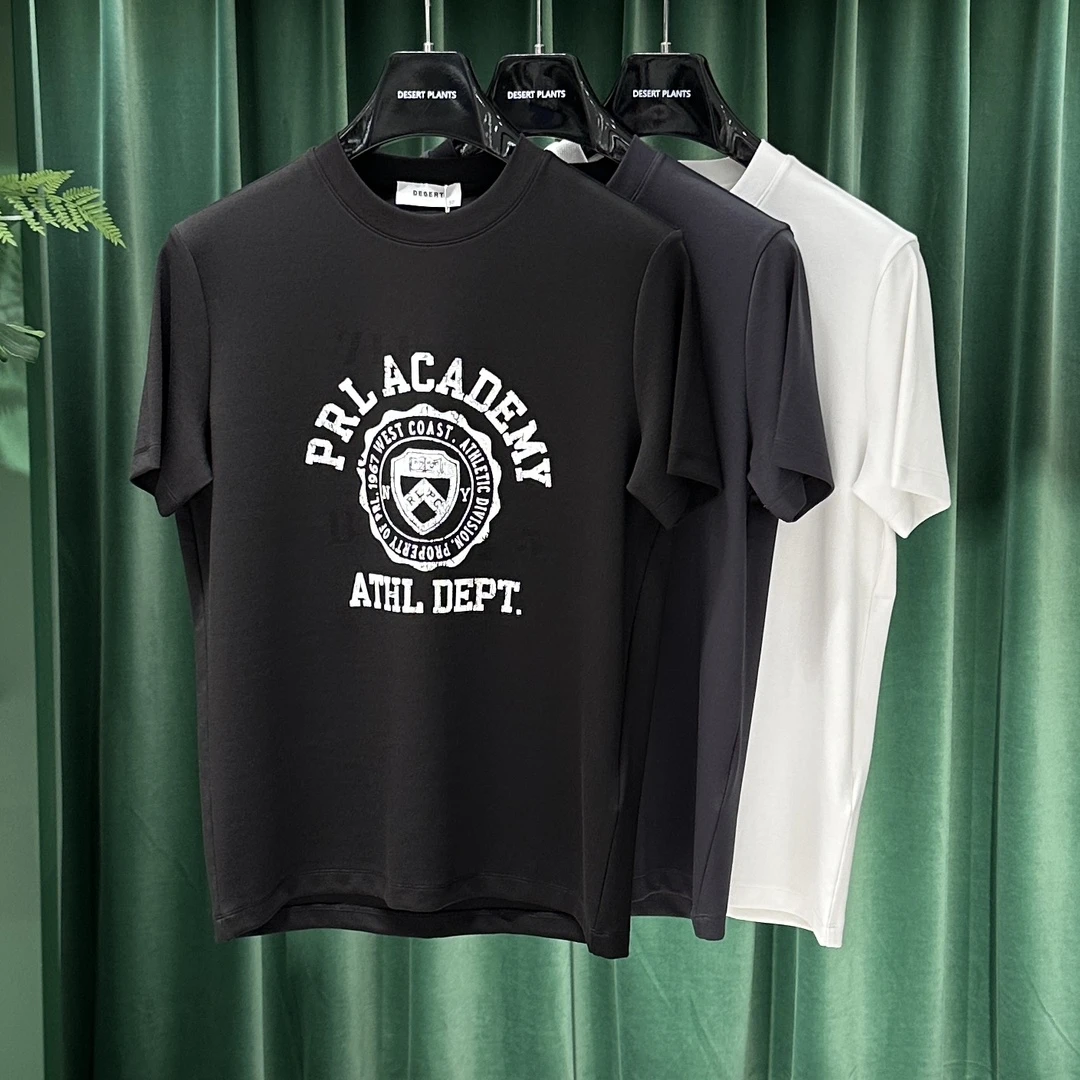 25秋冬新款男士圆领短袖T恤潮牌男装时尚修身打底衫百搭男装