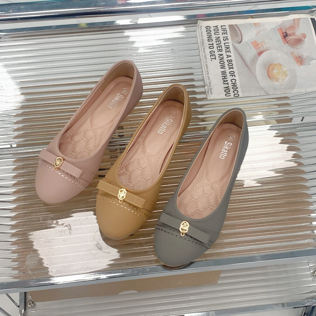 CZ-56软底圆头豆豆鞋2025新款舒适防滑百搭时尚不累脚平底单鞋