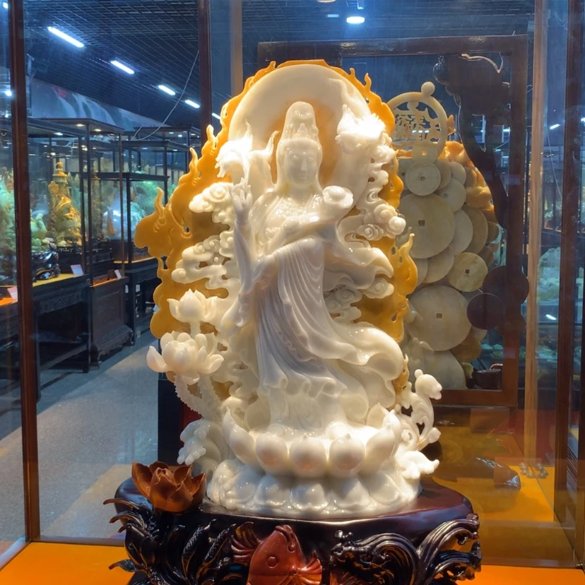 【闪购商品】蛇纹石玉未镶嵌摆件覆膜