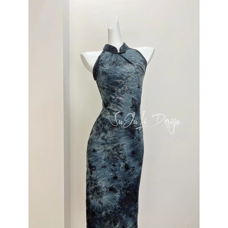 苏故里【不遇秋色】港风复古气质传统款旗袍日常旗袍单层衣长120