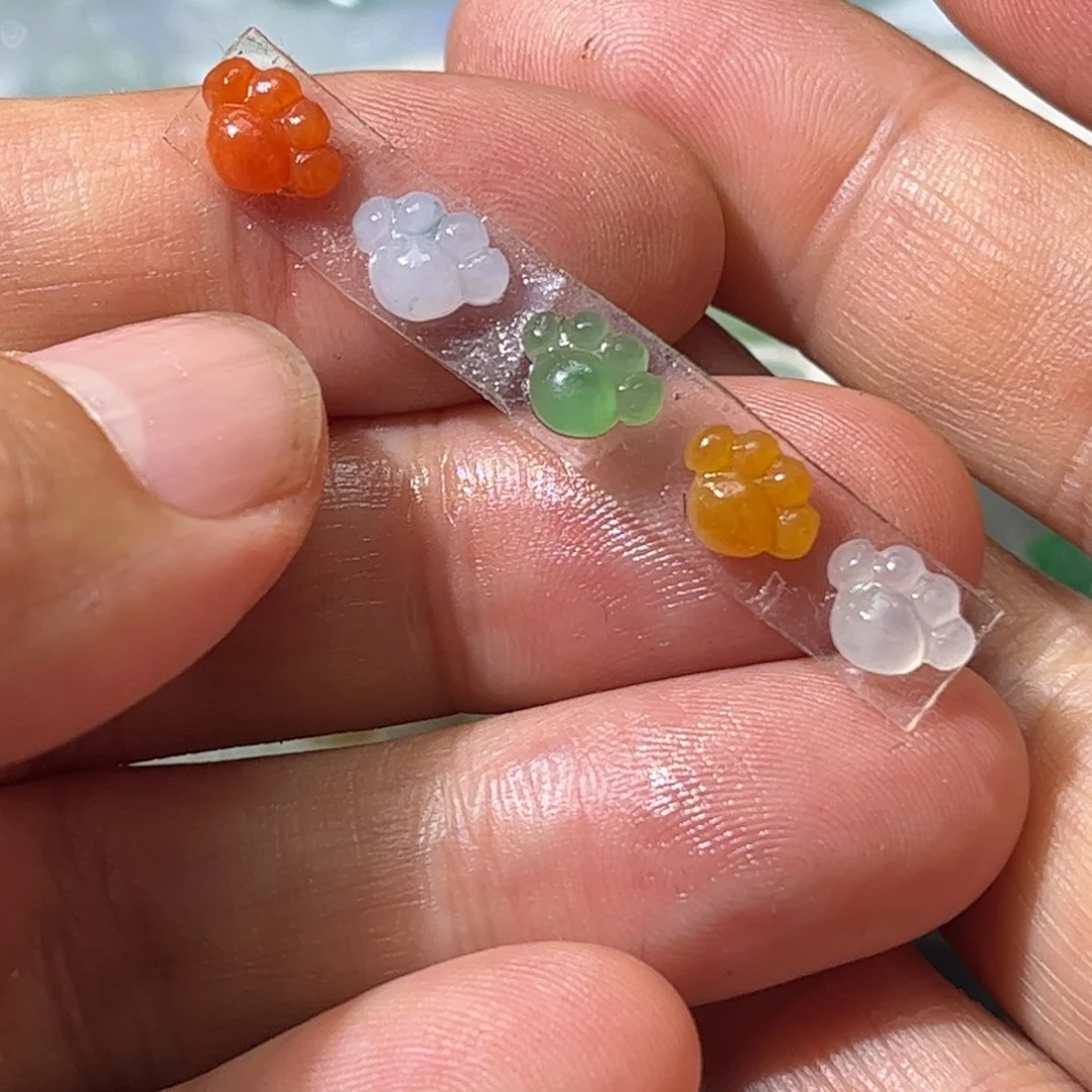 定制翡翠未镶嵌猫爪