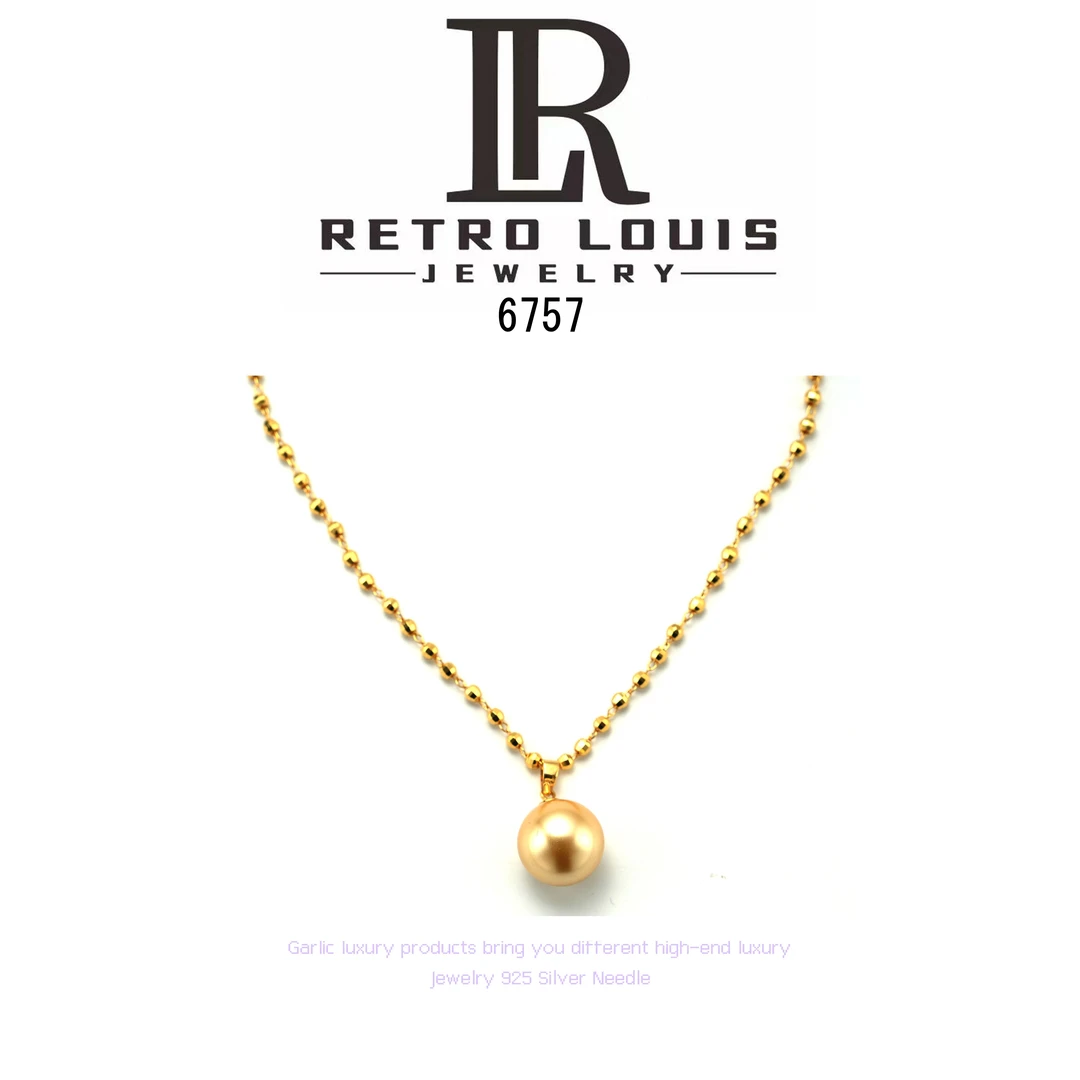 镀K金RETRO LOUIS项链~6757（40+5cm）