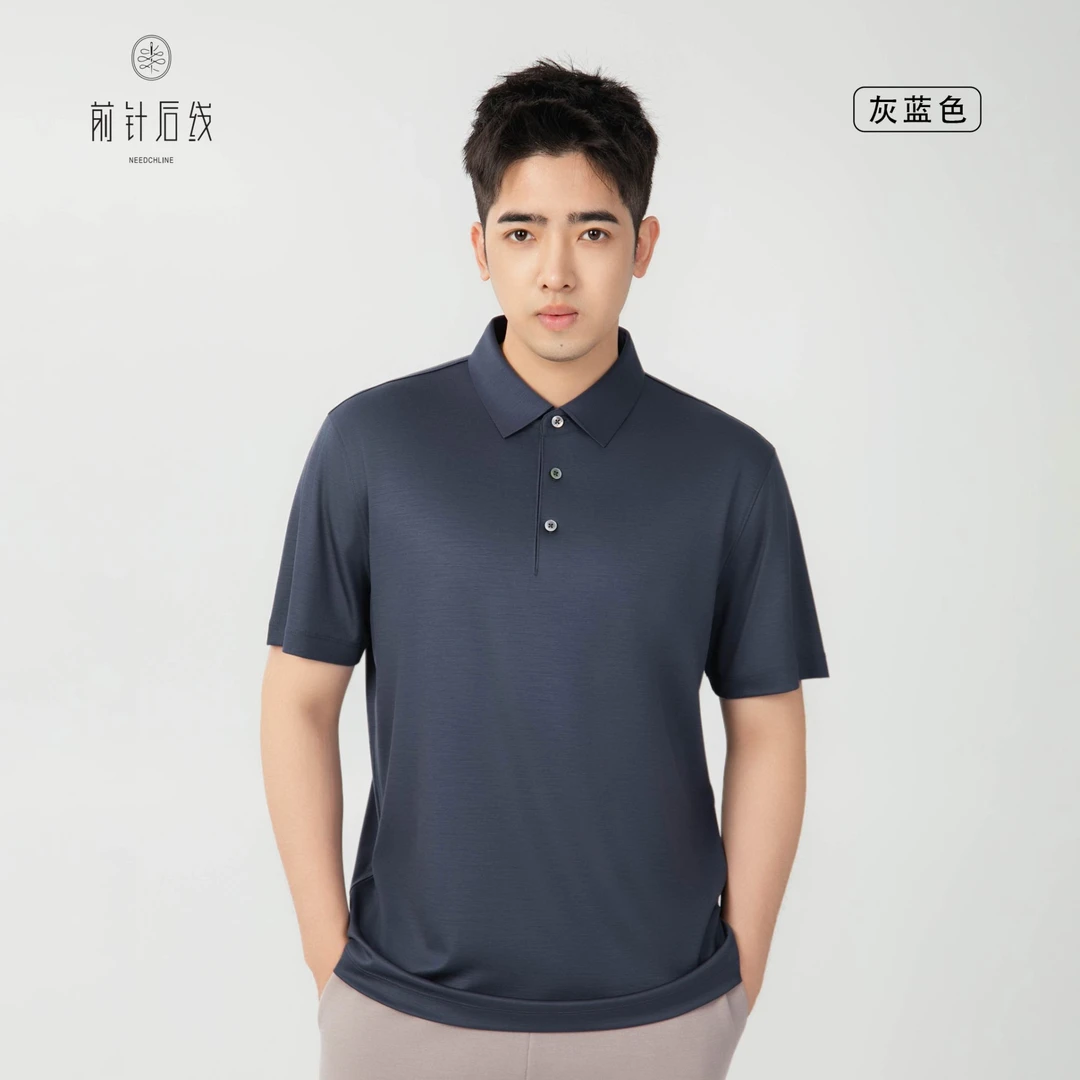 『三伏天救星』夏季男士极细羊毛凉感轻薄polo衫t恤男款老钱风男装