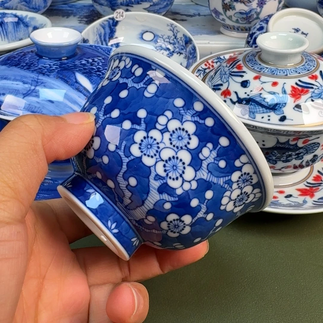 陶景德镇纯手绘茶具圆圆220