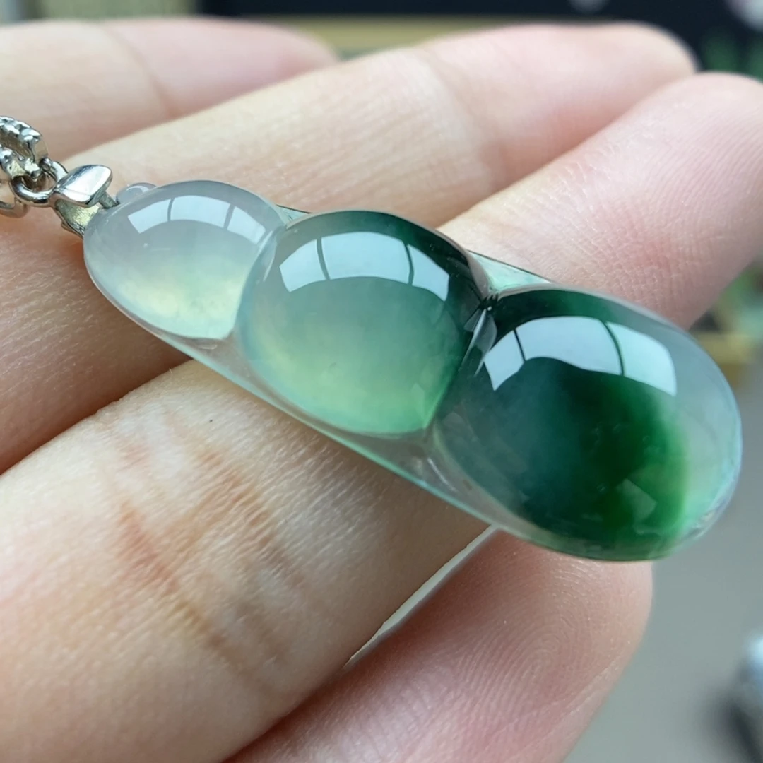 翡翠银S925镶嵌颈饰吊坠18