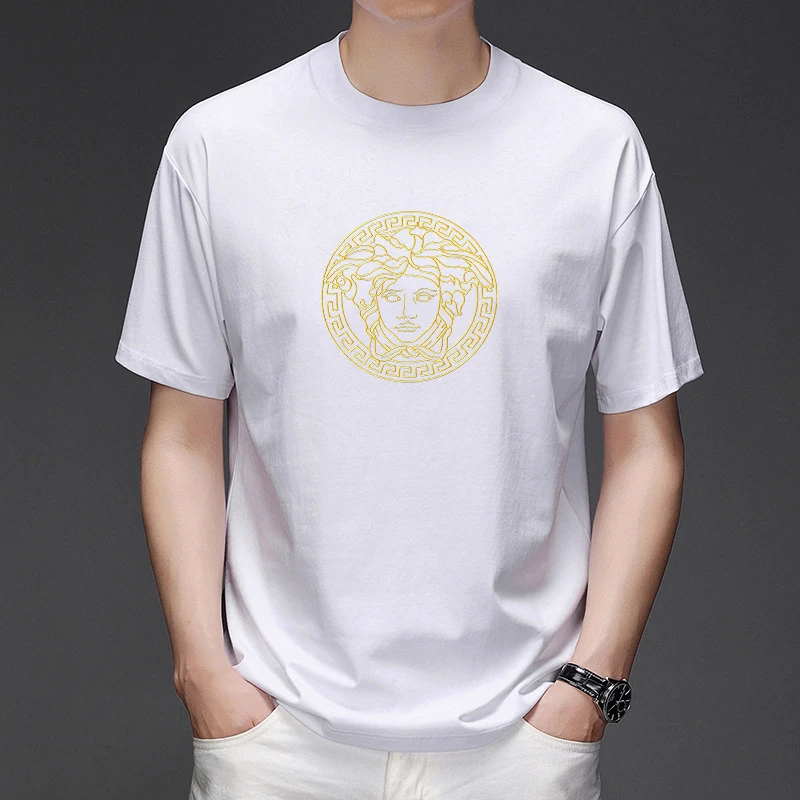 【奥莱撤柜】外贸剪标清仓捡漏短袖T恤男款亲肤透气休闲圆领上衣潮