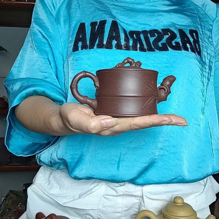 小***刀茶壶紫砂原矿紫泥  容量200cc