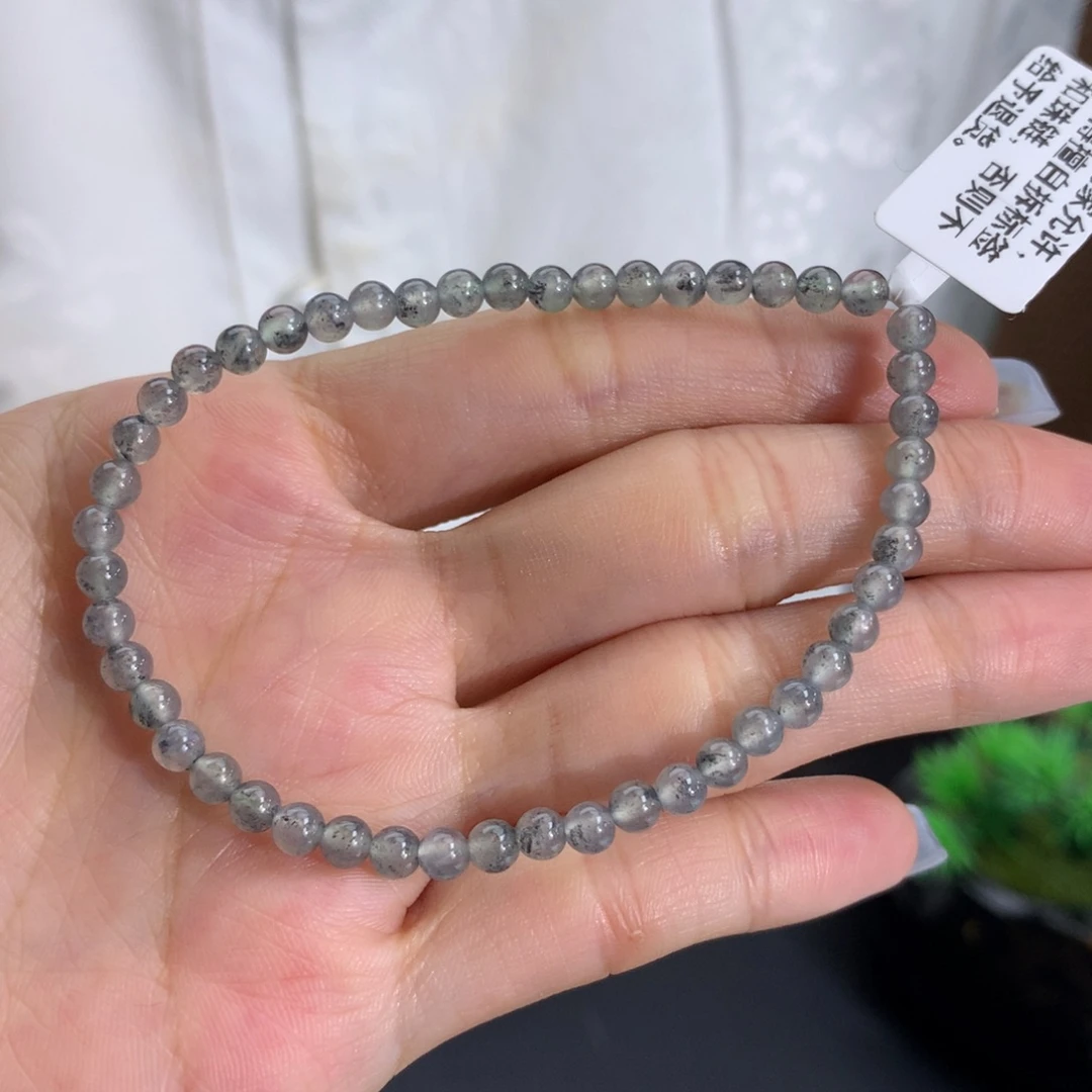翡翠未镶嵌手串卡4冰胶乌鸡手串