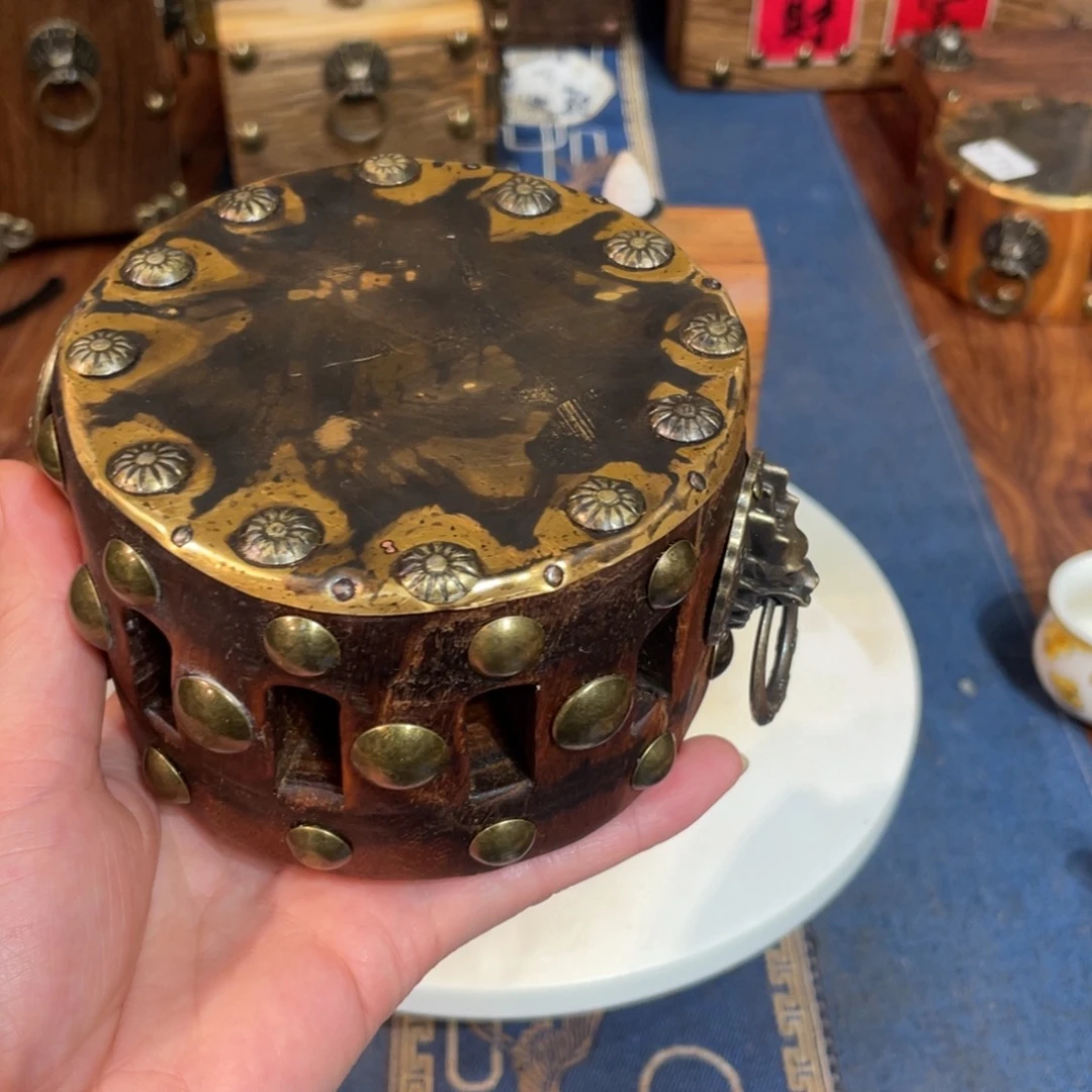 寡***王榆木老榆木圆形壶承