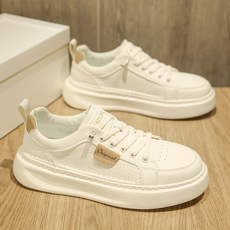 免系带小白鞋男款透气百搭网面男鞋男式休闲鞋子男生板鞋WQ8313