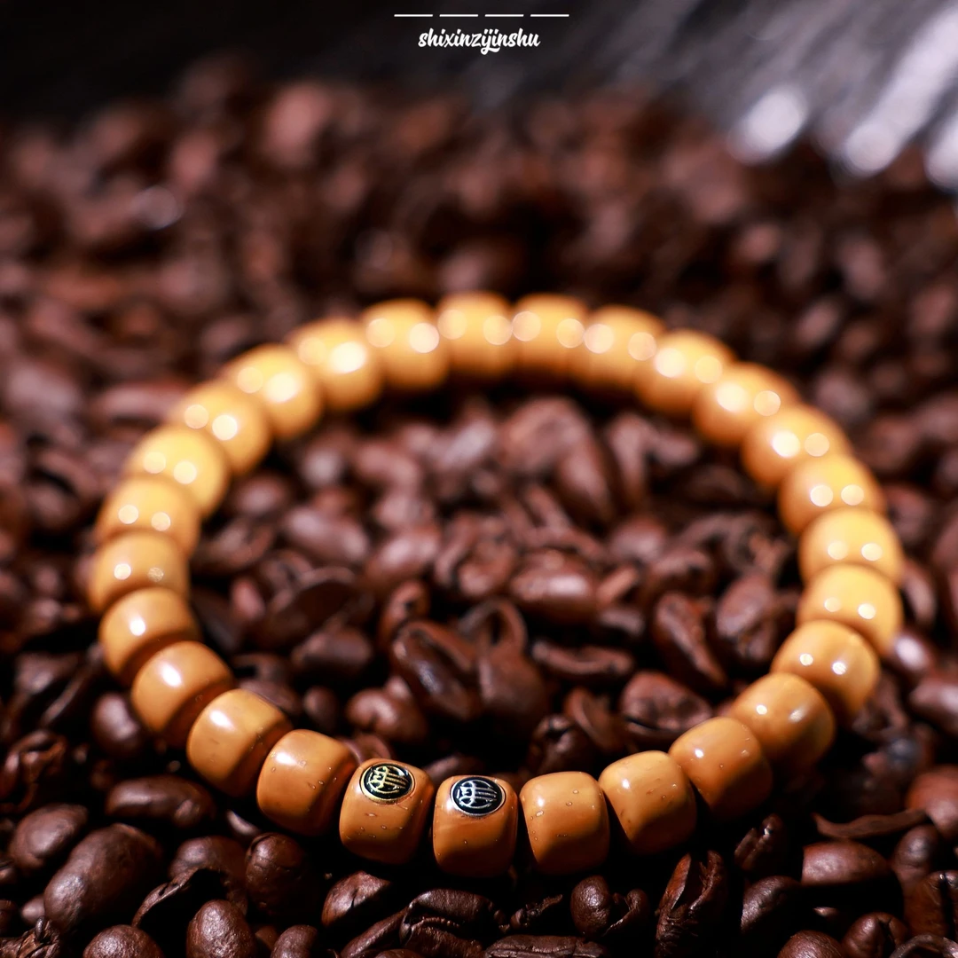 s级纯实心紫金鼠短轴老型手串