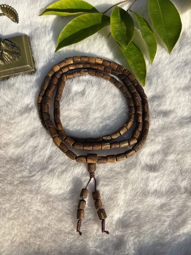 沉香手串桶珠多圈虫漏多样性发一