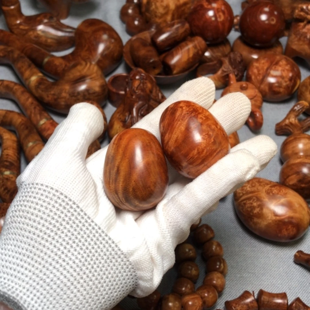 【闪购商品】木麻梨疙瘩火琉璃手把件