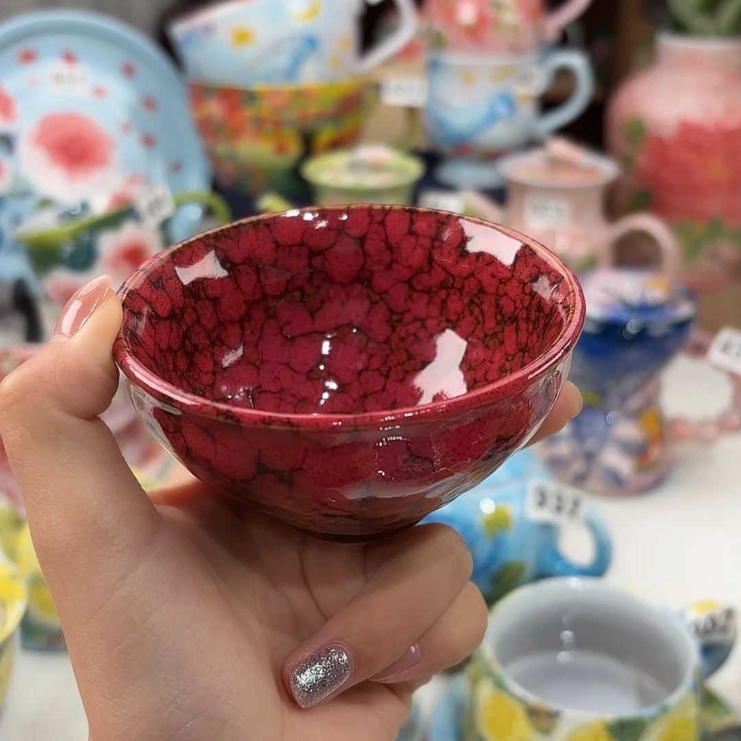 景德镇手绘高温釉下彩陶瓷茶具