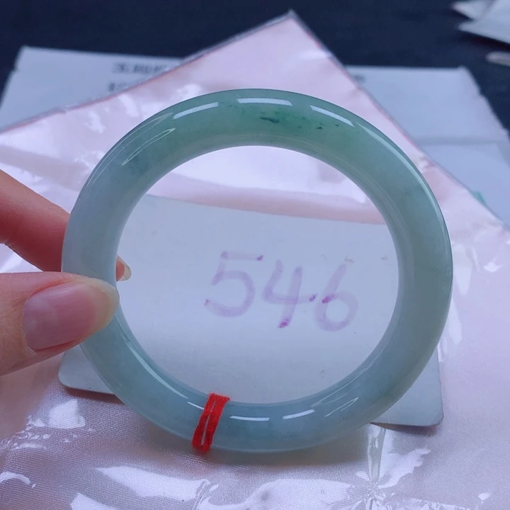 翡翠未镶嵌手镯58圈口