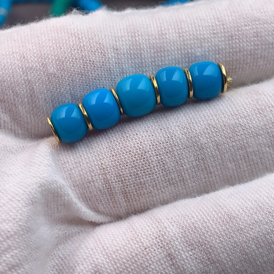 绿松石18K金镶嵌绿松石