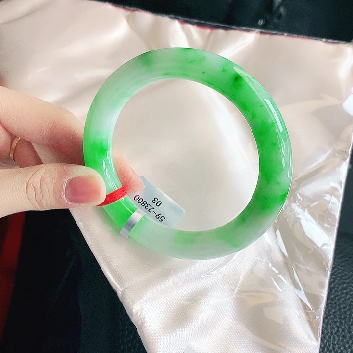 翡翠未镶嵌手镯缅甸天然a货翡翠手镯