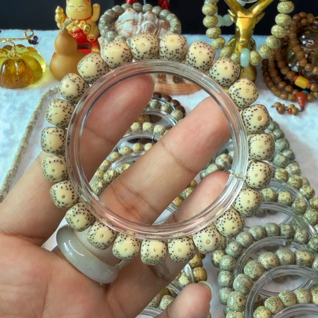 星月菩提手串星月菩提黄金瞳侧留白10/9