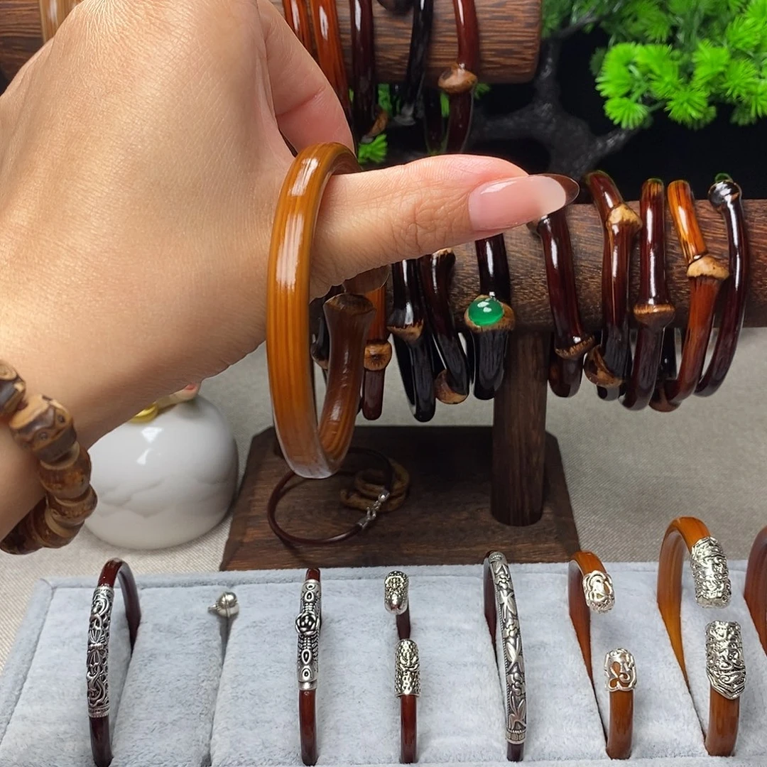 水***鱼木质非金属金刚藤手镯