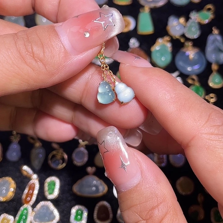 翡翠银S925镶嵌颈饰