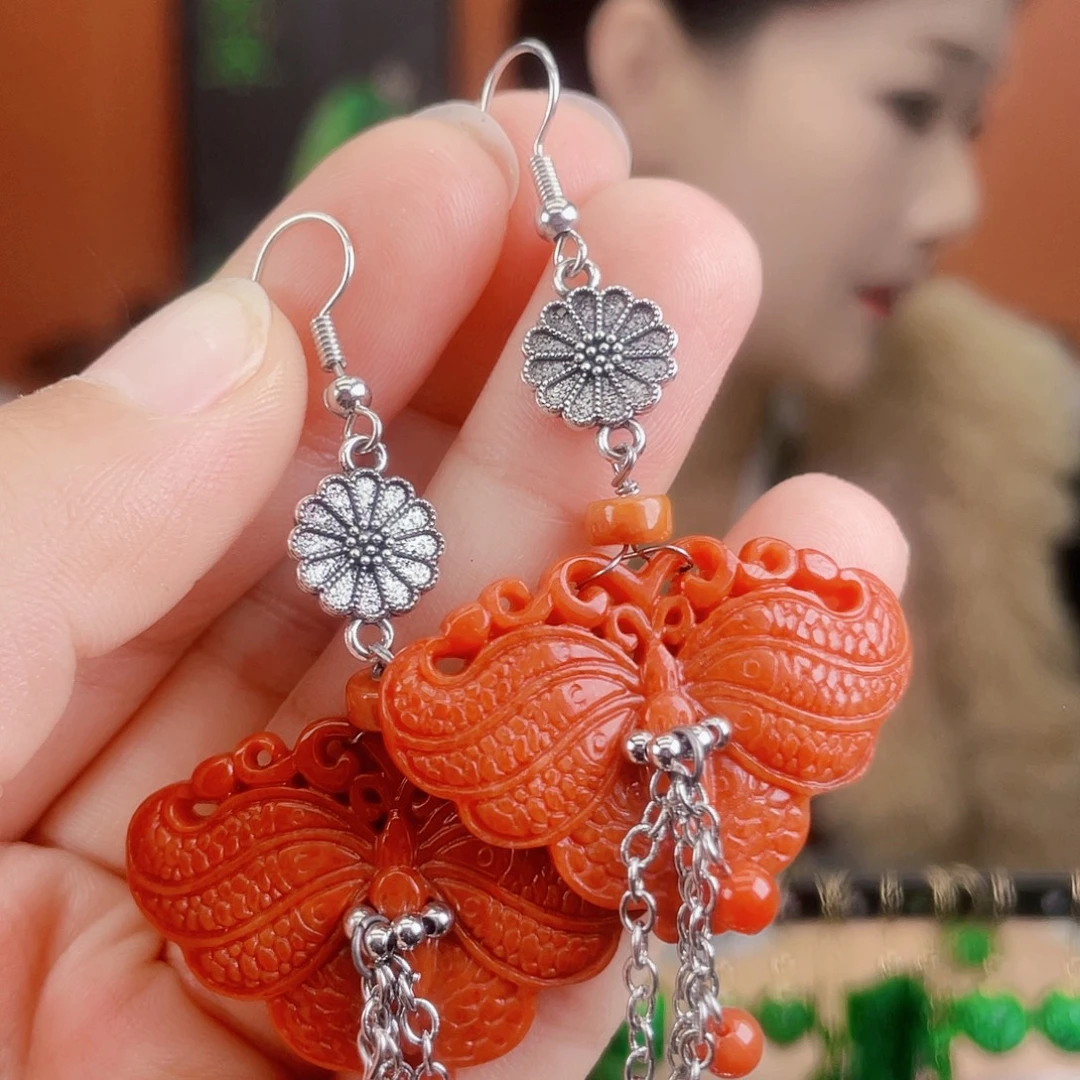 翡翠未镶嵌耳饰饰品