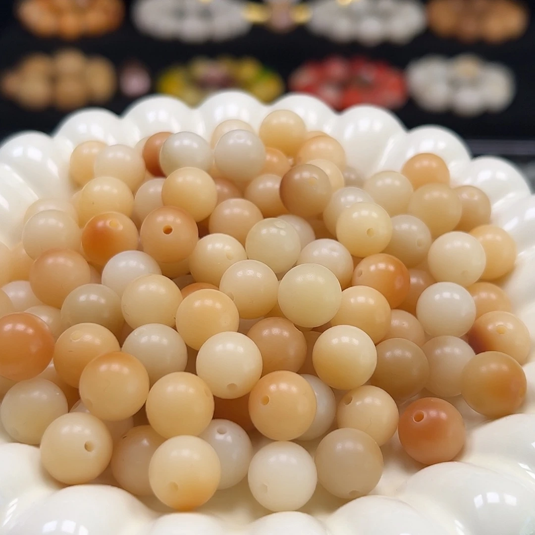手串菩提根/象牙果卡12炭烧唐心圆120颗