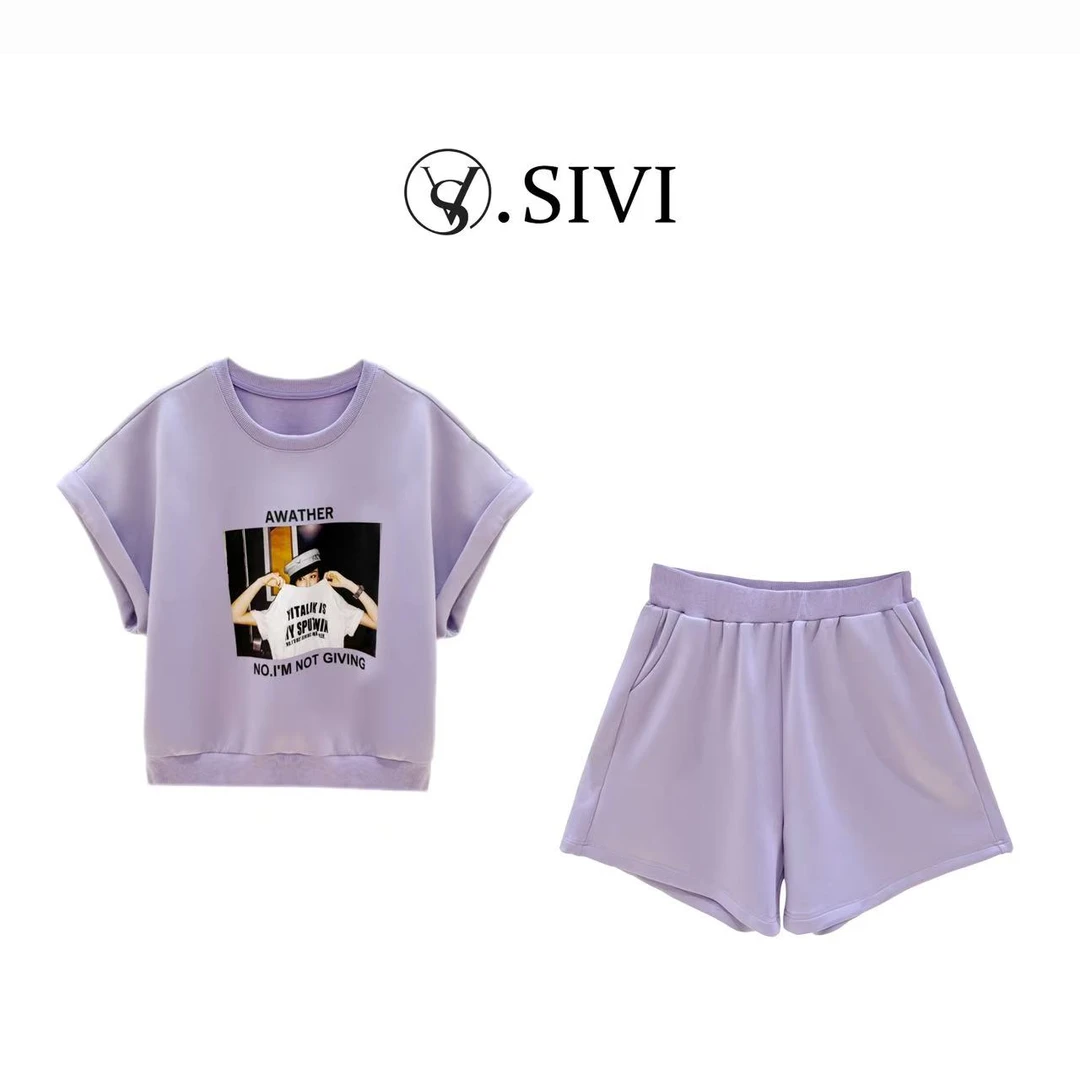 熙薇【克拉恋人】2025春季新款轻奢简约时尚休闲套装H3063