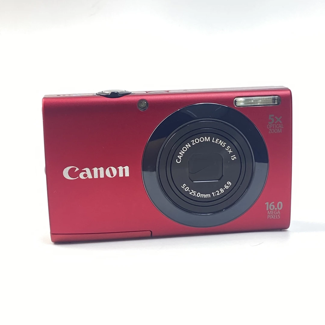 95新 Canon/佳能 a3400红色触屏1600w像素5x光变ccd数码相机