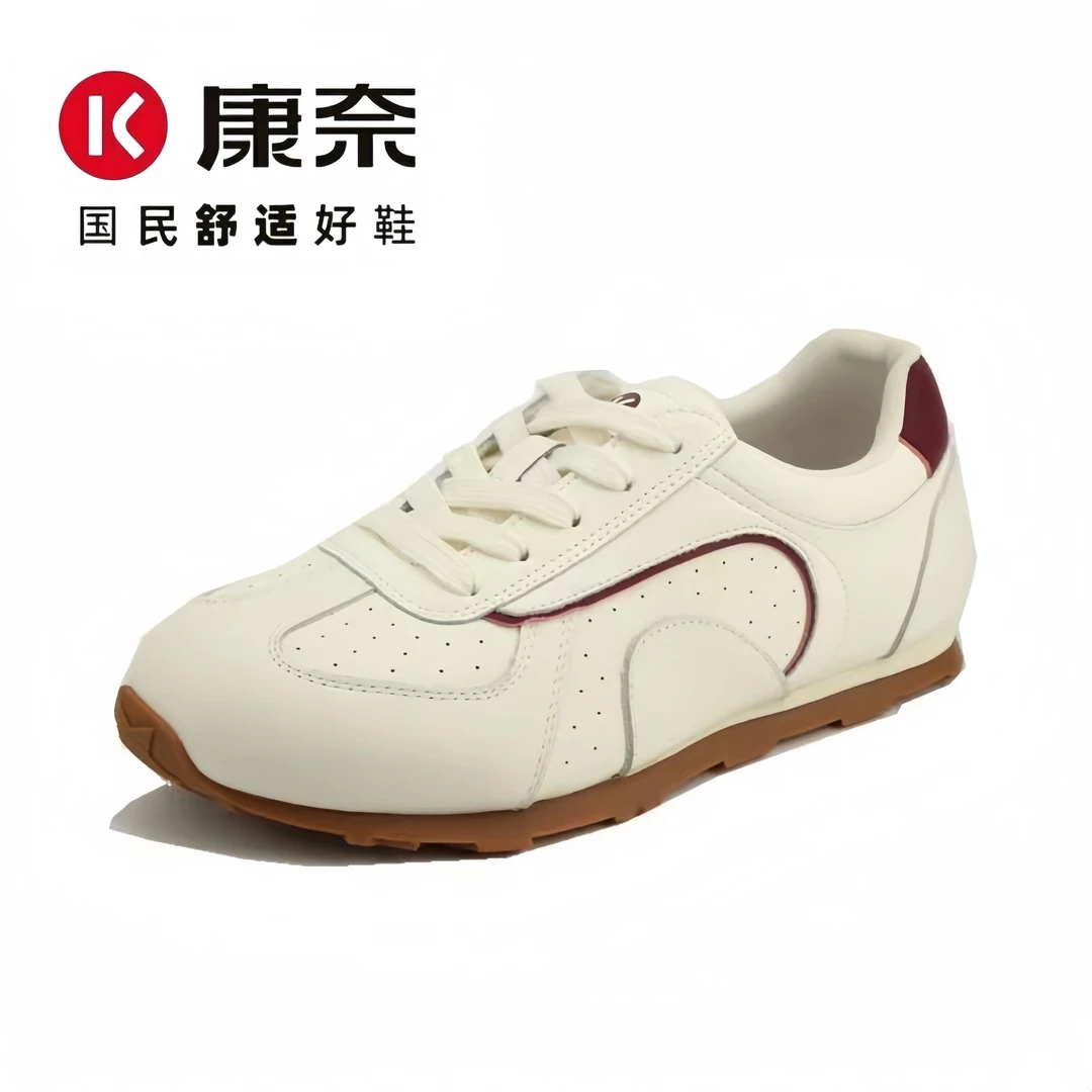 Kangnai/康奈春季新款圆头百搭鞋舒适透气单鞋52449
