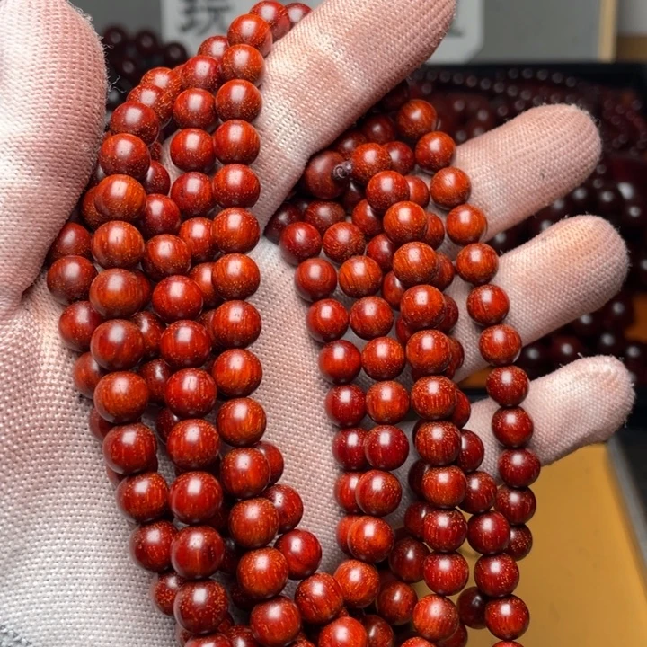 檀香紫檀（小叶紫檀）0.8*108颗帝王泥金星