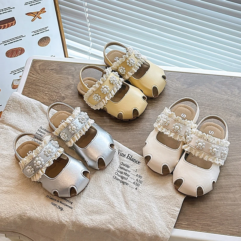 女童沙滩鞋儿童鞋子2025夏季新款防滑凉鞋软底公主鞋中大童凉鞋