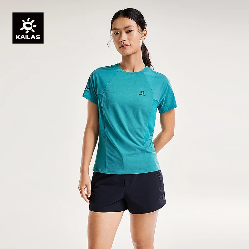 KAILAS凯乐石 XM1美利奴羊毛圆领T恤休闲速干户外运动短袖女款
