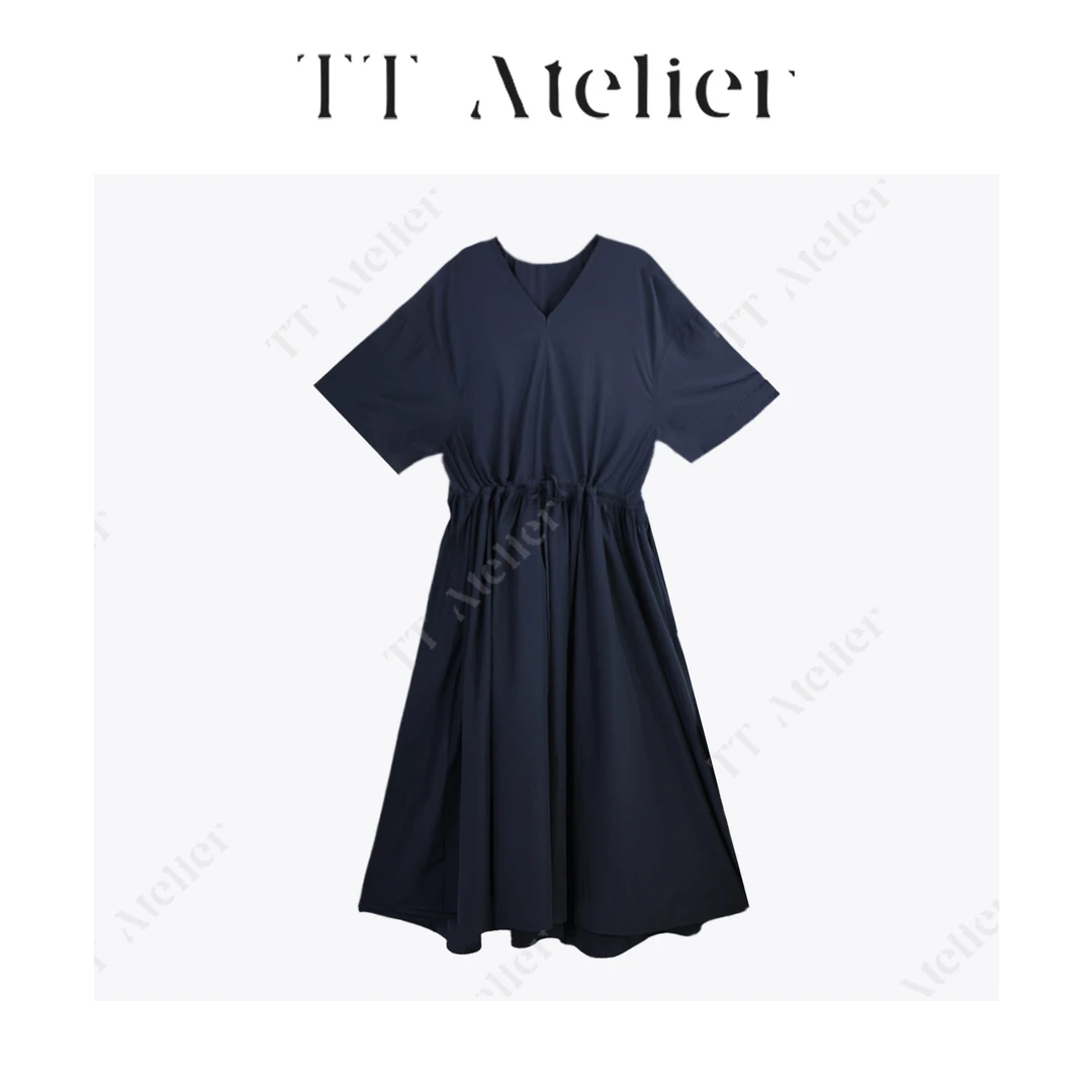 TT设计师【步步生莲】小众时尚显瘦抽绳连衣裙TT190350