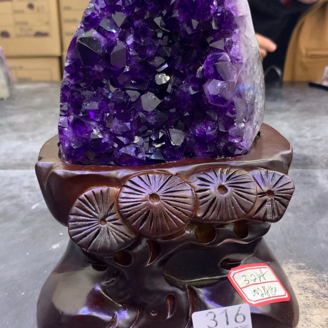 水晶摆件未镶嵌紫晶316