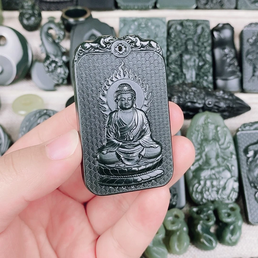 和田玉未镶嵌颈饰