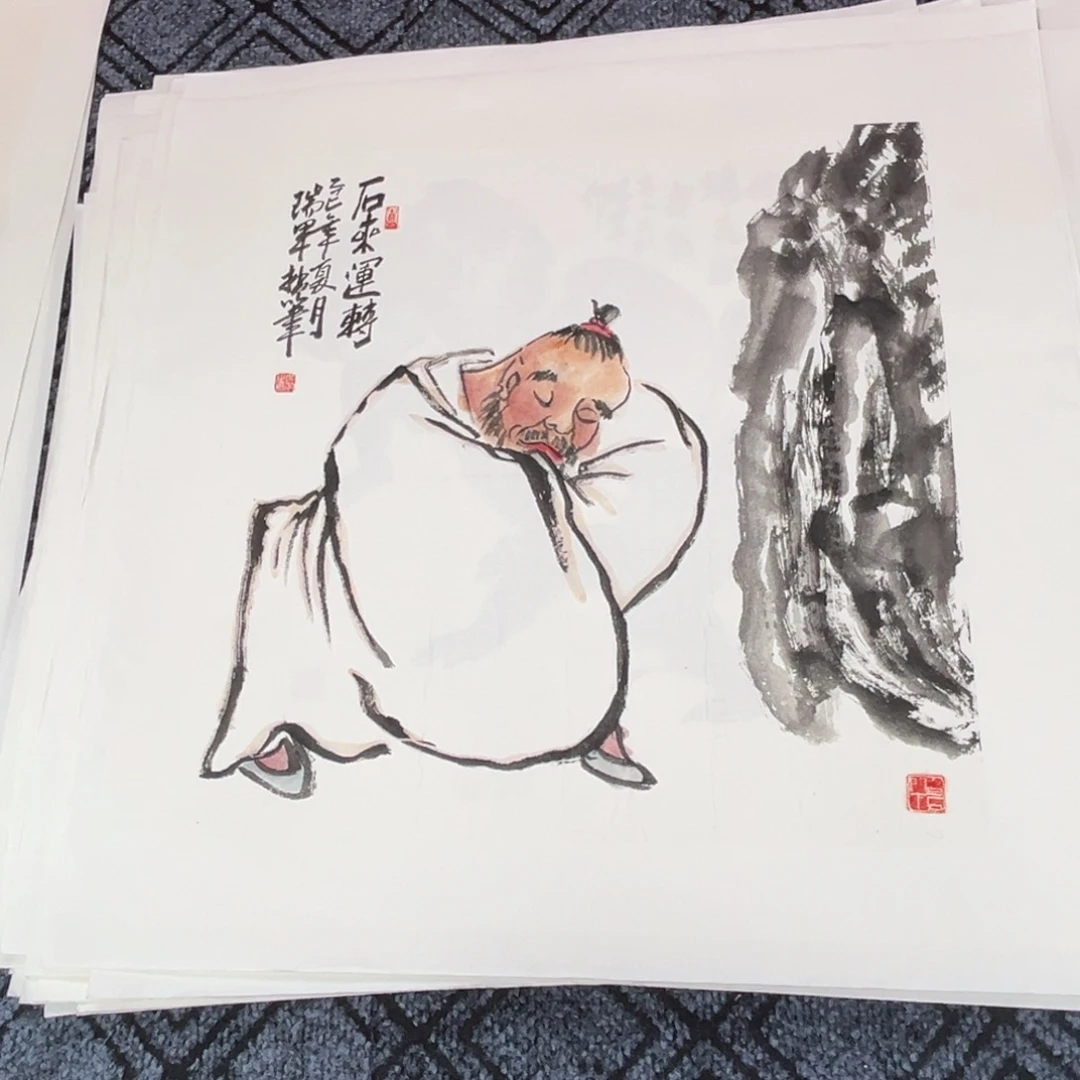 国画三尺斗方作品