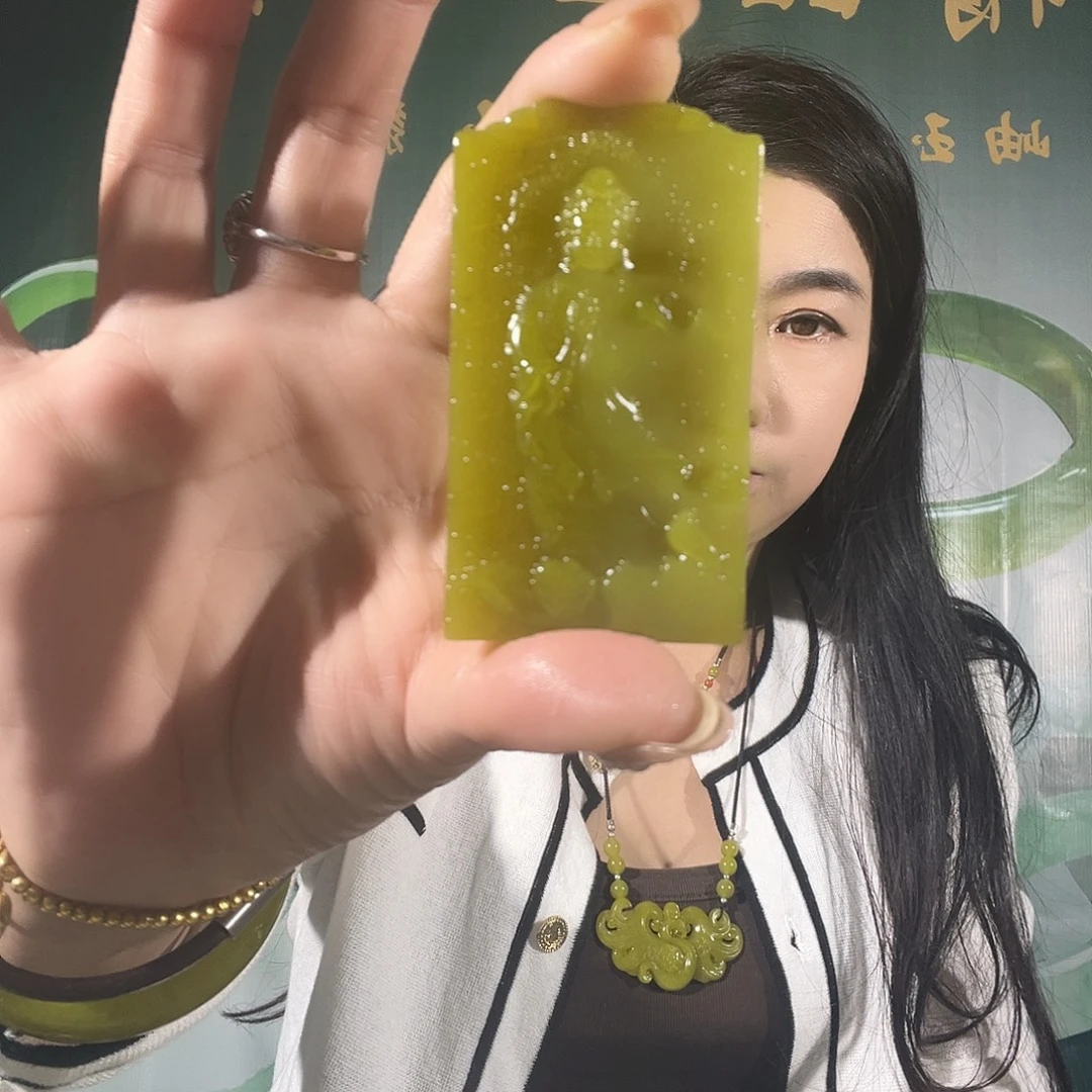 蛇纹石玉合金项链