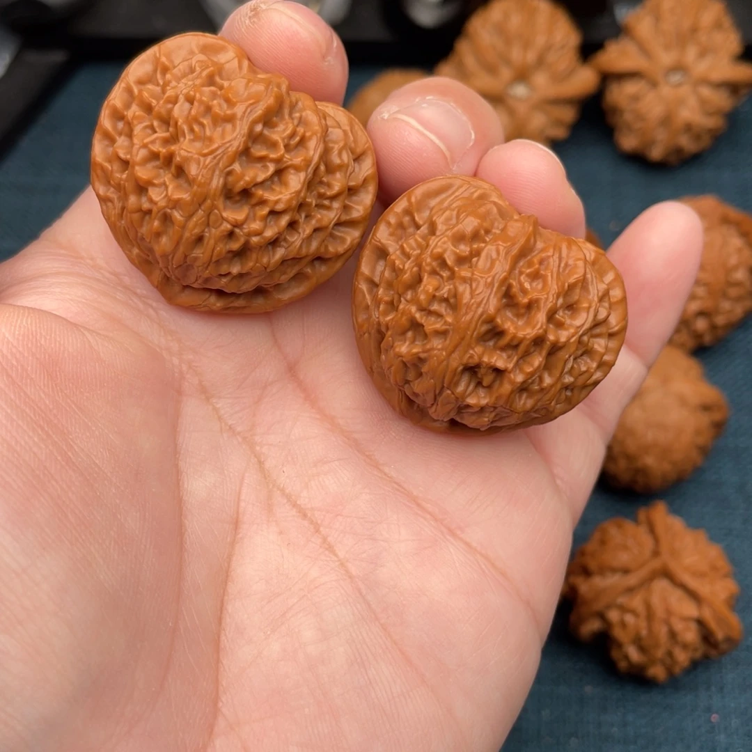 把件文玩核桃全品桃心宫灯36