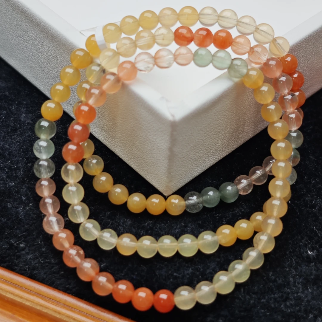 晶匠彩兔毛多圈手串5mm+多样性发一 编号-JP39357