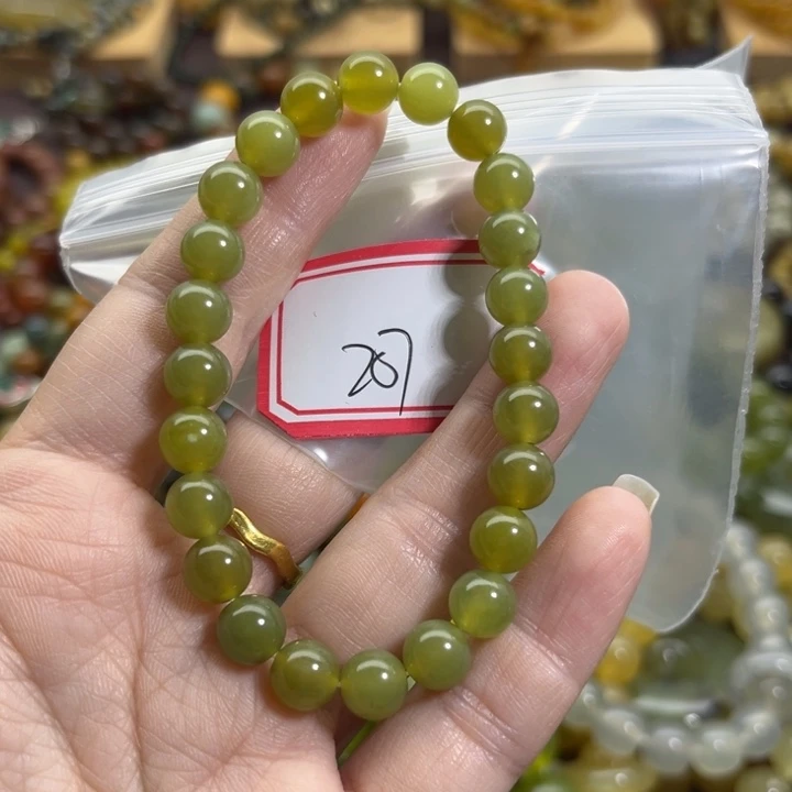 未镶嵌蛇纹石玉手链