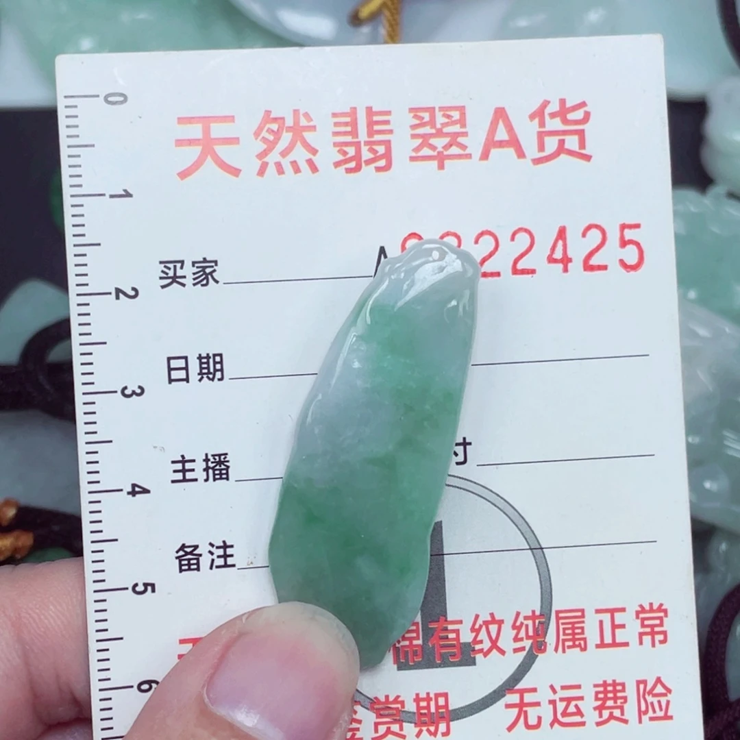 翡翠18K金镶嵌颈饰13356