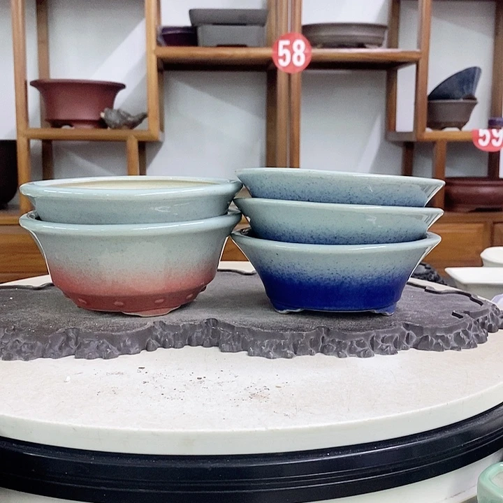 紫砂花盆瑕疵盆口走形气孔 5个。。。