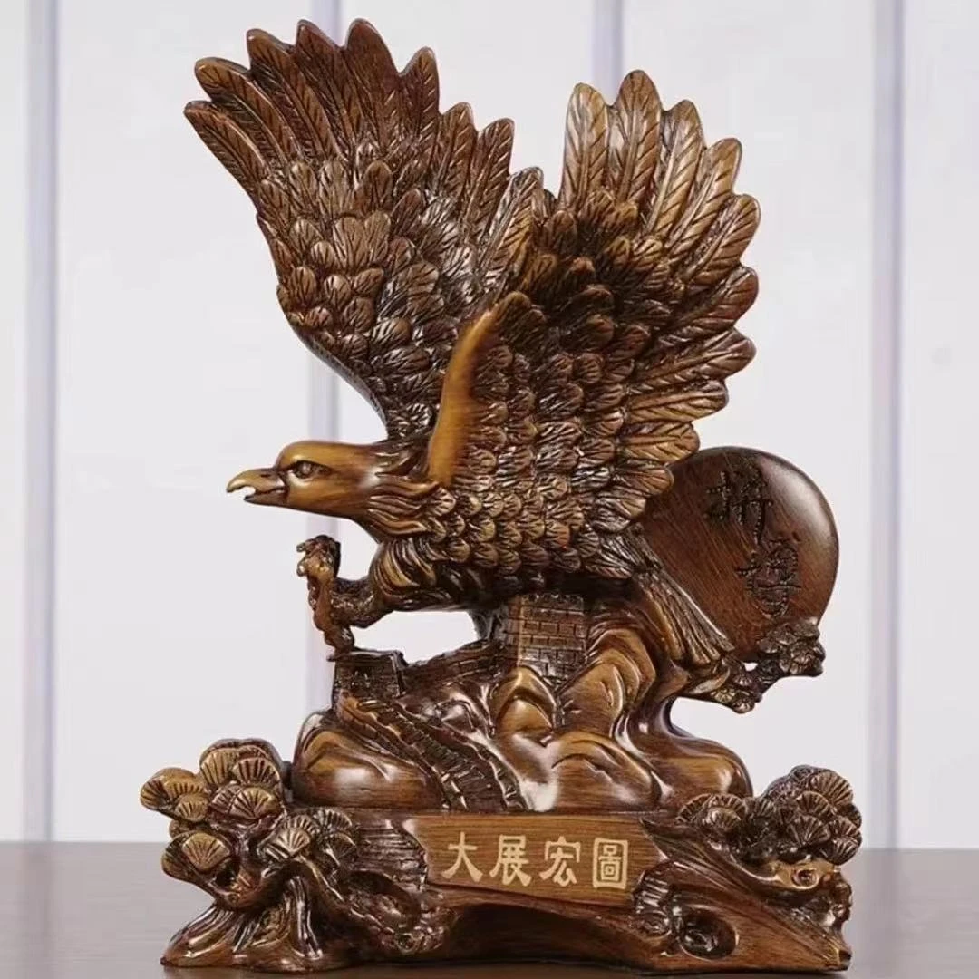 【新款商品】大展宏图老鹰家居工艺品摆件装饰入户玄关客厅店铺公司
