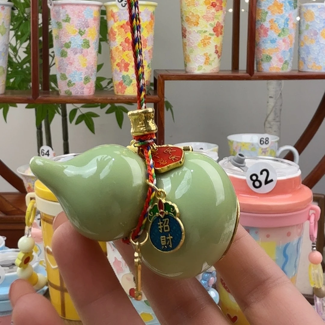 摆件陶2景德镇手绘高温釉下彩