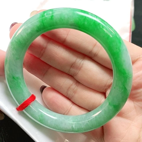 未镶嵌手镯翡翠圆条2874