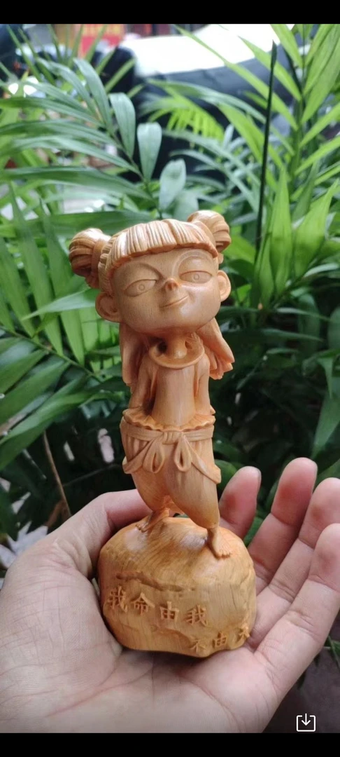 三太子人物雕刻家居装饰工艺品