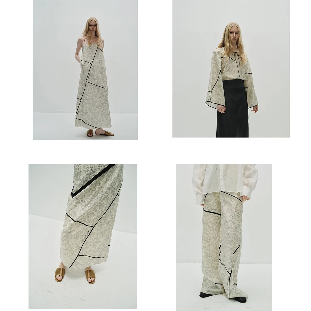 VIKTORIACHAN腰果花长裤/结构线连衣裙/明线半裙/印花衬衫