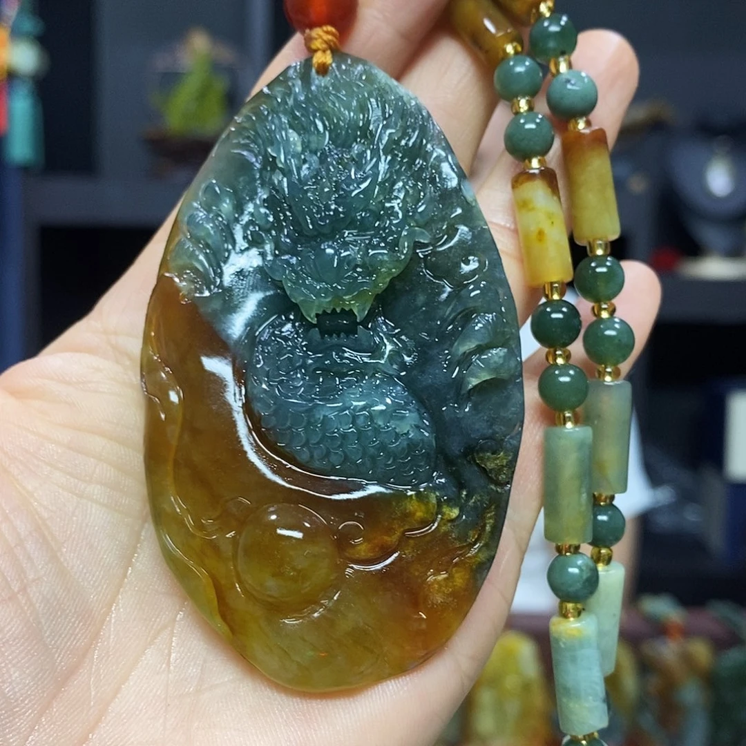 未镶嵌岫玉挂件吊坠
