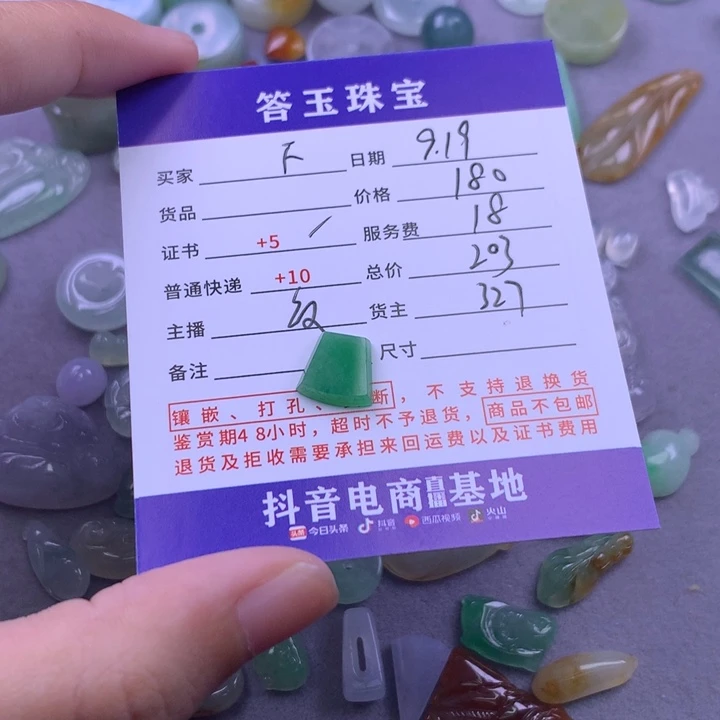 颈饰未镶嵌翡翠F*